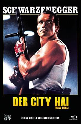 Der City Hai - (Raw Deal) (1986) (Grosse Hartbox, Cover C, Collector's Edition, Limited Edition, Uncut, Blu-ray + DVD)