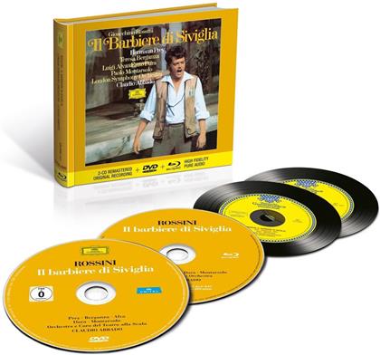 Hermann Prey, Teresa Berganza, Gioachino Rossini (1792-1868), Claudio Abbado & The London Symphony Orchestra - Il Barbiere Di Siviglia - Blu-ray Pure Audio (3 CDs + Blu-ray)