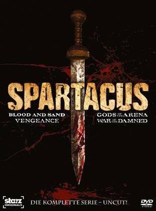 Spartacus - Blood and Sand / Gods of the Arena / Vengeance / War of the Damned - Die komplette Serie (Uncut, 16 DVD)