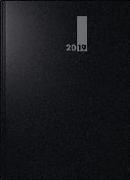 Buchkalender schwarz, SlimLine Modell (Monatskalender) 2020 - Baladek-Einband flexibel