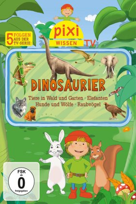 Dinosaurier/Tiere im Wald und Garten/Elefanten/Hunde und Wölfe/Raubvögel - Pixi Wissen TV