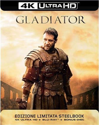 Gladiator (2000) (Version Cinéma, Édition Limitée, Version Longue, Steelbook, 4K Ultra HD + 2 Blu-ray)
