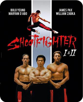 Shootfighter 1 + 2 (Limited Edition, Steelbook, 2 Blu-rays + 2 DVDs)