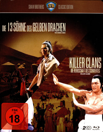Die 13 Söhne des gelben Drachen / Killer Clans (Shaw Brothers Classic Edition, 2 Blu-ray)