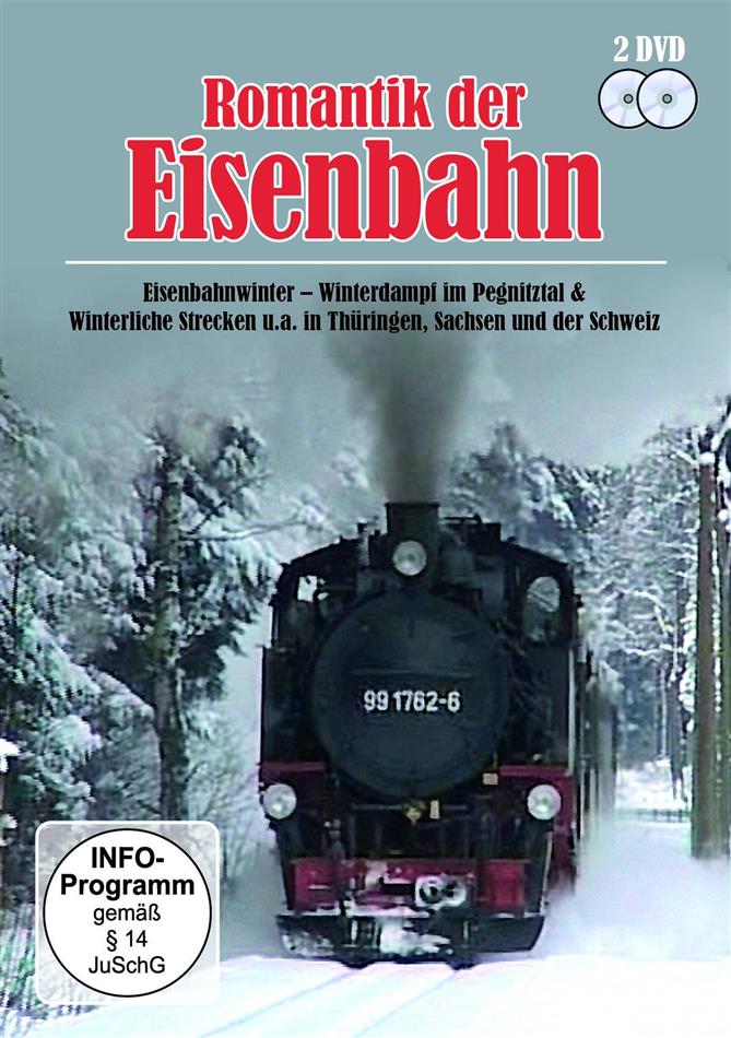 Romantik der Eisenbahn - Eisenbahnwinter, Winterdampf im Pegnitztal & Winterliche Strecken u.a. in Thüringen, Sachsen und der Schweiz 2 DVDs
