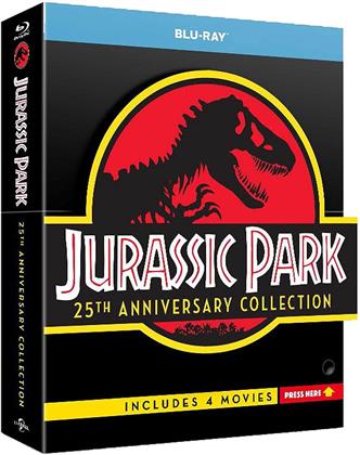 Jurassic Park Collection (Édition 25ème Anniversaire, Édition Limitée, 4 Blu-ray)