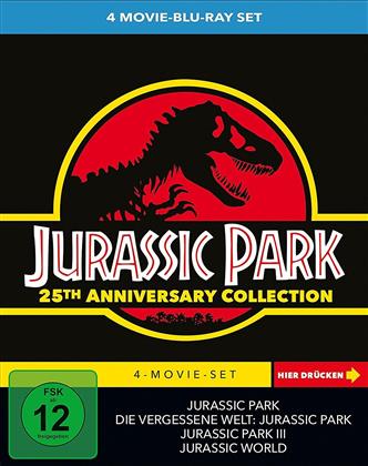 Jurassic Park Collection - 4-Movie-Set (Édition 25ème Anniversaire, Édition Limitée, 4 Blu-ray)