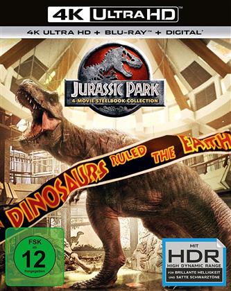 Jurassic Park - 4-Movie-Steelbook-Collection (Édition Limitée, Steelbook, 4 4K Ultra HDs + 4 Blu-ray)