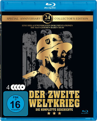 Der Zweite Weltkrieg - Die komplette Geschichte (Édition Collector, Édition Spéciale Anniversaire, 4 Blu-ray)