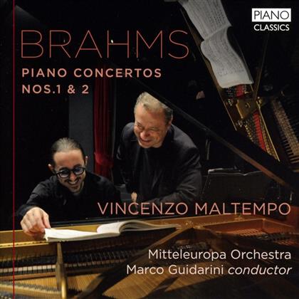 Vincenzo Maltempo, Johannes Brahms (1833-1897), Marco Guidarini & Mitteleuropa Orchestra - Piano Concertos Nr. 1 & 2 (2 CDs)