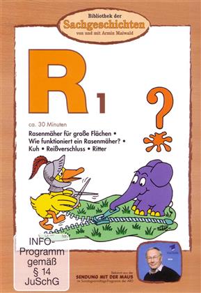 Bibliothek der Sachgeschichten - R1 - Rasenmäher für grosse Flächen / Wie funktioniert ein Rasenmäher? / Kuh / Reissverschluss / Ritter