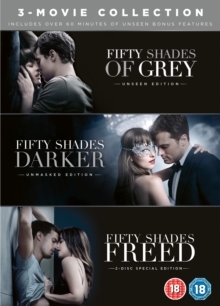 Fifty Shades of Grey / Fifty Shades Darker / Fifty Shades Freed - 3-Movie Collection (Unmasked Edition, 4 DVD)