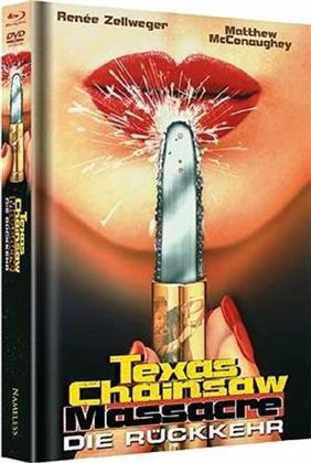 Texas Chainsaw Massacre - Die Rückkehr (1994) (Cover Mund, Limited Edition, Mediabook, Blu-ray + DVD)