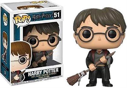 Harry Potter: Harry with Firebolt & Feather POP! 51 - Vinyl Figur