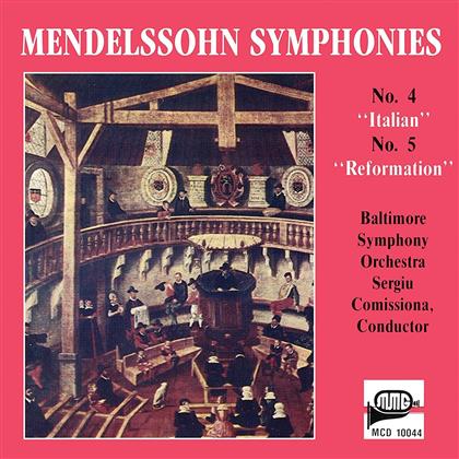 Felix Mendelssohn-Bartholdy (1809-1847), Sergiu Comissiona & Baltimore Symphony Orchestra - Symphonie Nr. 4 / Symphonie Nr. 5