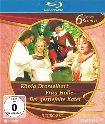 6 auf einen Streich - Der gesteifelte Kater / Frau Holle / König Drosselbart (3 Blu-ray)