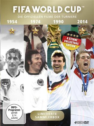 FIFA World Cup - Die offiziellen Filme der Turniere 1954 / 1974 / 1990 / 2014 (Limited Edition, 4 DVDs)