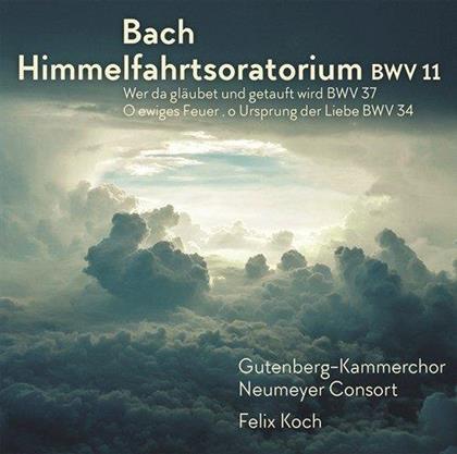 Johann Sebastian Bach (1685-1750), Felix Koch, Jasmin Hörner, Julien Freymuth & Christian Rathgeber - Himmelfahrtsoratorium BWV 37, BWV 34