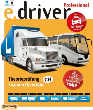 e.driver Professional V1.0 - 700 Fragen [Kat. C/CE/C1/D/DE/D1]