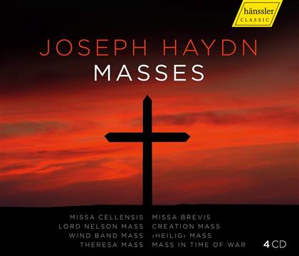 Ruth Ziesack, Christoph Pregardien, Joseph Haydn (1732-1809), Helmuth Rilling, Stuttgarter Kammerorchester, … - Messen / Masses (4 CDs)