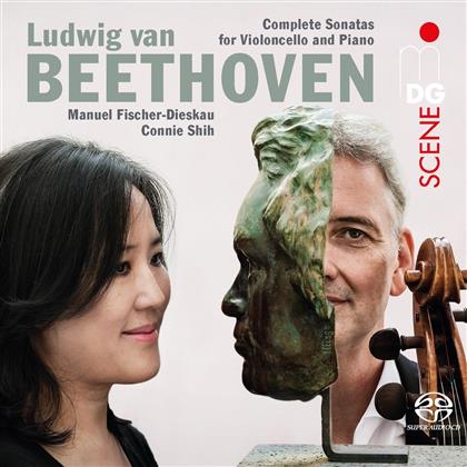 Manuel Fischer-Dieskau, Connie Shih & Ludwig van Beethoven (1770-1827) - Complete Sonatas For Violin & Piano - Sämtliche Violinsonaten (2 SACDs)