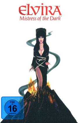 Elvira - Mistress of the Dark (1988) (Cover Fire, Édition Limitée, Mediabook, Version Remasterisée, Uncut, Blu-ray + DVD)