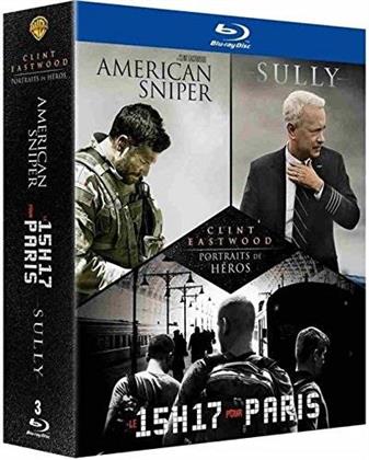 Coffret Clint Eastwood - Le 15H17 pour Paris / Sully / American Sniper (3 Blu-rays)