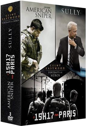 Coffret Clint Eastwood - Le 15H17 pour Paris / Sully / American Sniper (3 DVDs)