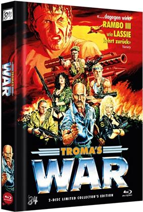 Troma's War (1988) (Cover A, Collector's Edition, Edizione Limitata, Mediabook, Uncut, Blu-ray + DVD)