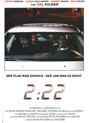 2:22 (2008) (Cover C, Limited Edition, Mediabook, Uncut, Blu-ray 3D + DVD)