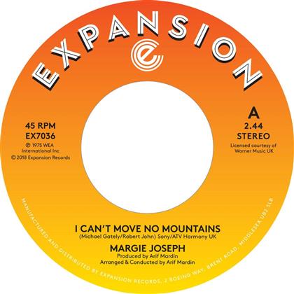 Margie Joseph - I Can't Move No Mountains / Come On Back To My Lover (7" Single)