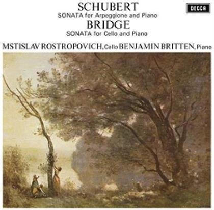 Franz Schubert (1797-1828), Frank Bridge (1879-1941), Mstislav Rostropovitsch & Sir Benjamin Britten (1913-1976) - Sonata For Arpeggione & Piano / Cello Sonata (LP)