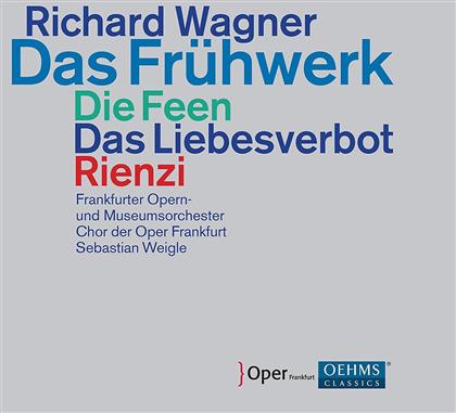 Richard Wagner (1813-1883), Sebastian Weigle & Frankfurter Opern- und Museumsorchester - Das Frühwerk - Die Feen / Das Liebesverbot / Rienzi (9 CDs)