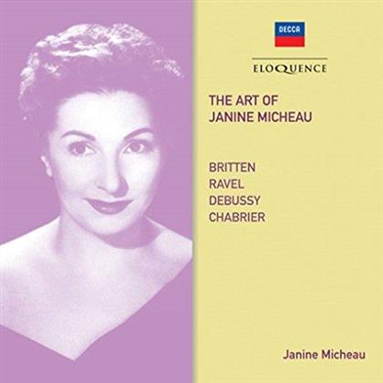 Janine Micheau, Benjamin Britten (1913-1976), Maurice Ravel (1875-1937), Claude Debussy (1862-1918) & Alexis Emanuel Chabrier (1841-1894) - Art Of Janine Micheau (Eloquence Australia)