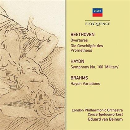 Eduard van Beinum, Ludwig van Beethoven (1770-1827), Joseph Haydn (1732-1809), Johannes Brahms (1833-1897), … - Beethoven: Overtures, Die Geschöpfe des Prometheus - Haydn: Symphony No. 100, Brahms: Haydn Variations (Eloquence Australia)