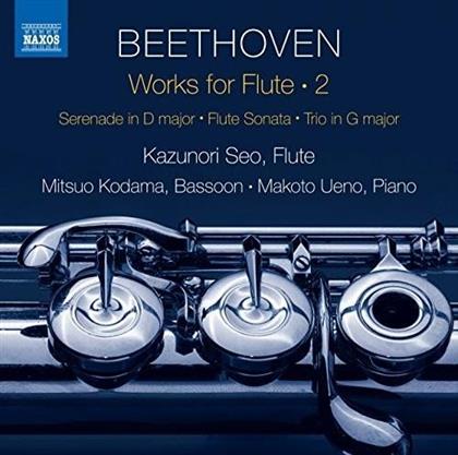 Ludwig van Beethoven (1770-1827), Kazunori Seo, Mitsuo Kodama & Makoto Ueno - Works For Flute 2 - Serenade in D Major, Flute Sonata, Trio In G Major