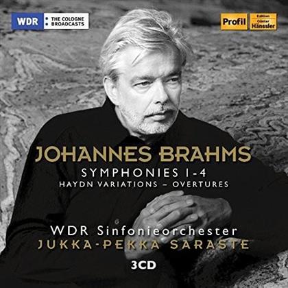 Johannes Brahms (1833-1897), Jukka-Pekka Saraste & WDR Sinfonieorchester - Symphonies 1 & 4