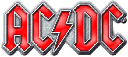 AC/DC Pin Badge - Red Logo (Enamel In-Fill)