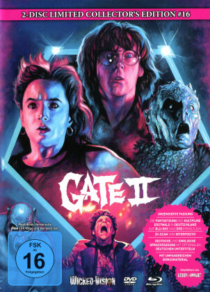 Gate 2 (1990) (Cover C, Collector's Edition, Edizione Limitata, Mediabook, Uncut, Blu-ray + DVD)
