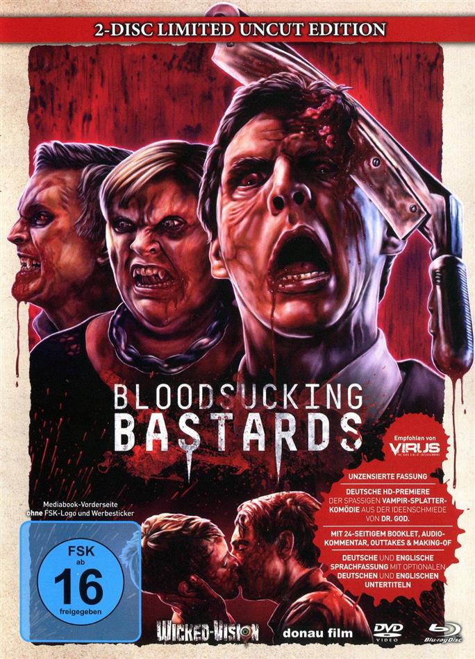 Bloodsucking Bastards (2015) (Cover B, Limited Edition, Mediabook, Uncut, Blu-ray + DVD)