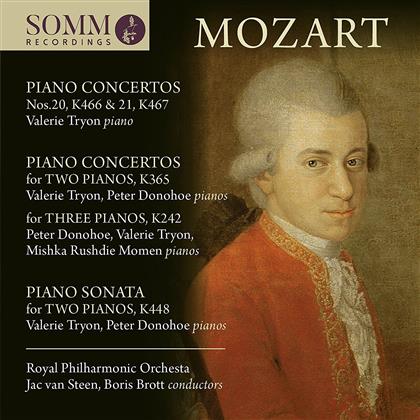 Valerie Tryon, Peter Donohoe, Mishka Rushdie Momen & Wolfgang Amadeus Mozart (1756-1791) - Piano concertos K466, K467, K365, K242 / Piano Sonata K4188 (2 CDs)
