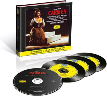 Orchester Der Metropolitan Oper, Georges Bizet (1838-1875), Leonard Bernstein (1918-1990), Marilyn Horne & James McCracken - Carmen Wd 31 (3 CDs + Blu-ray)