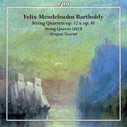 Minguet Quartett & Felix Mendelssohn-Bartholdy (1809-1847) - Streichquartette Vol.2 - Streichquartette Nr. 0 Es-Dur; Nr. 1 op. 12; Nr. 7 op. 81