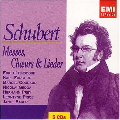 Erich Leinsdorf & Franz Schubert (1797-1828) - Messes, Choeurs & Lieder (5 CDs)