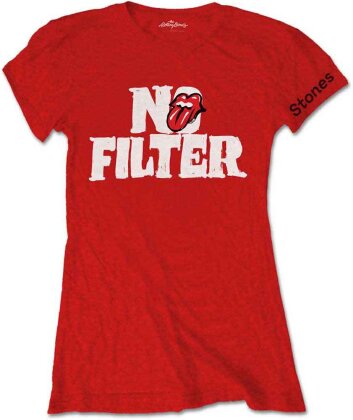 The Rolling Stones Ladies Tee - No Filter Header Logo