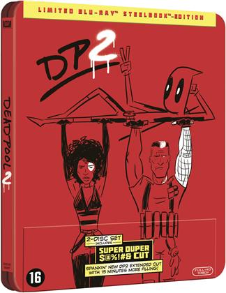 Deadpool 2 (2018) (Extended Cut, Version Cinéma, Steelbook, 2 Blu-ray)