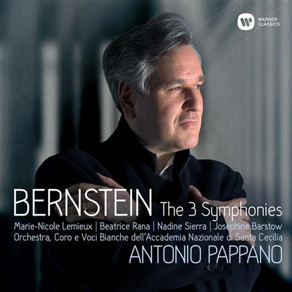 Leonard Bernstein (1918-1990), Sir Antonio Pappano, Marie-Nicole Lemieux, Beatrice Rana & Accademia di Santa Cecilia - Symphonien Nr. 1-3 / Prelude, Fuge & Riffs (2 CDs)