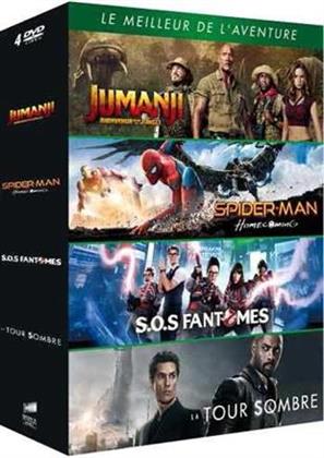 Le meilleur de l'aventure - Jumanji: Bienvenue dans la jungle / Spider-Man: Homecoming / La tour sombre / S.O.S Fantômes (4 DVDs)