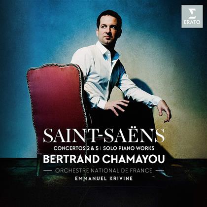 Bertrand Chamayou, Emmanuel Krivine, Camille Saint-Saëns (1835-1921) & Orchestre National de France - Klavierkonzerte Nr.2 & 5 / Solo-Stücke