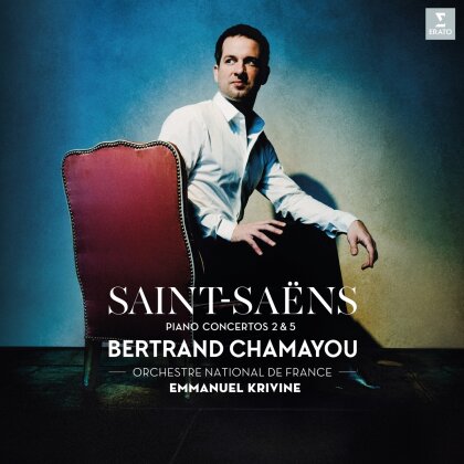 Bertrand Chamayou, Emmanuel Krivine, Camille Saint-Saëns (1835-1921) & Orchestre National de France - Klavierkonzerte Nr.2 & 5 / Solo-Stücke (LP)